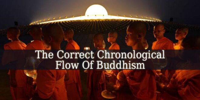 The Correct Chronological Flow Of Buddhism Would Be